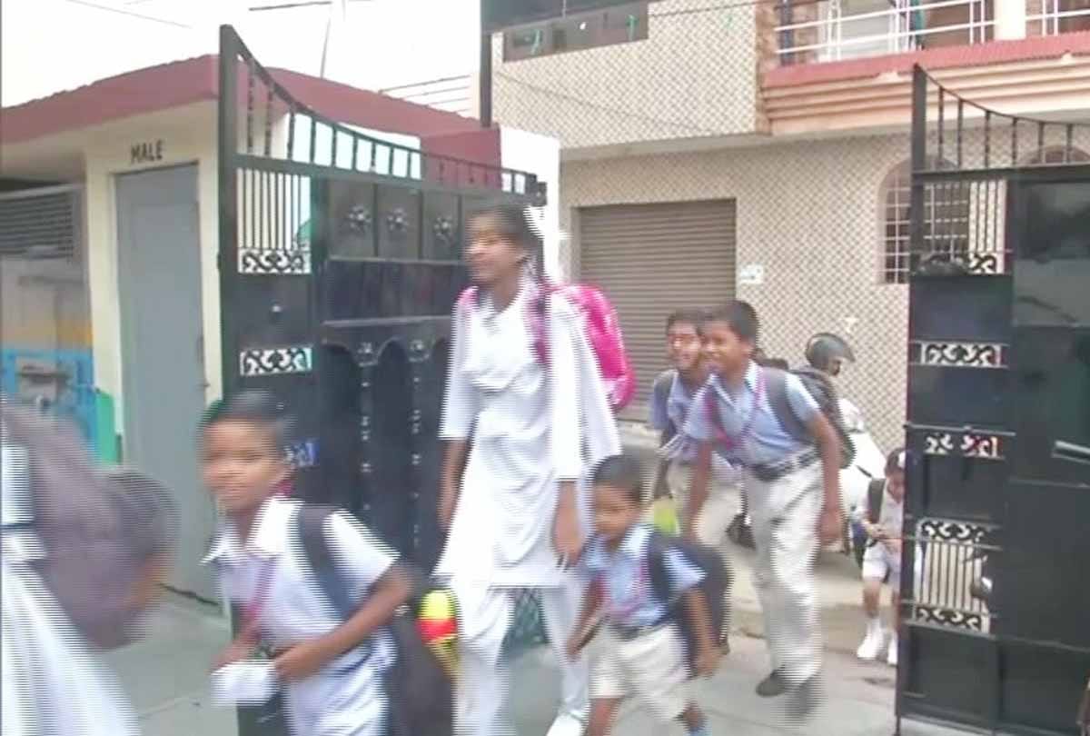 JAMMU Schools have reopened, jammu And Kashmir latest visuals and kashmir news