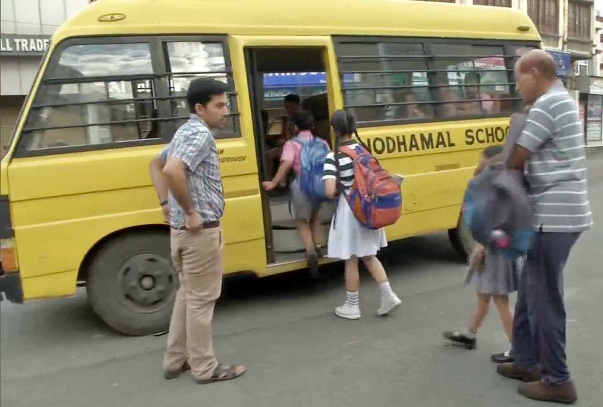 JAMMU Schools have reopened, jammu And Kashmir latest visuals and kashmir news