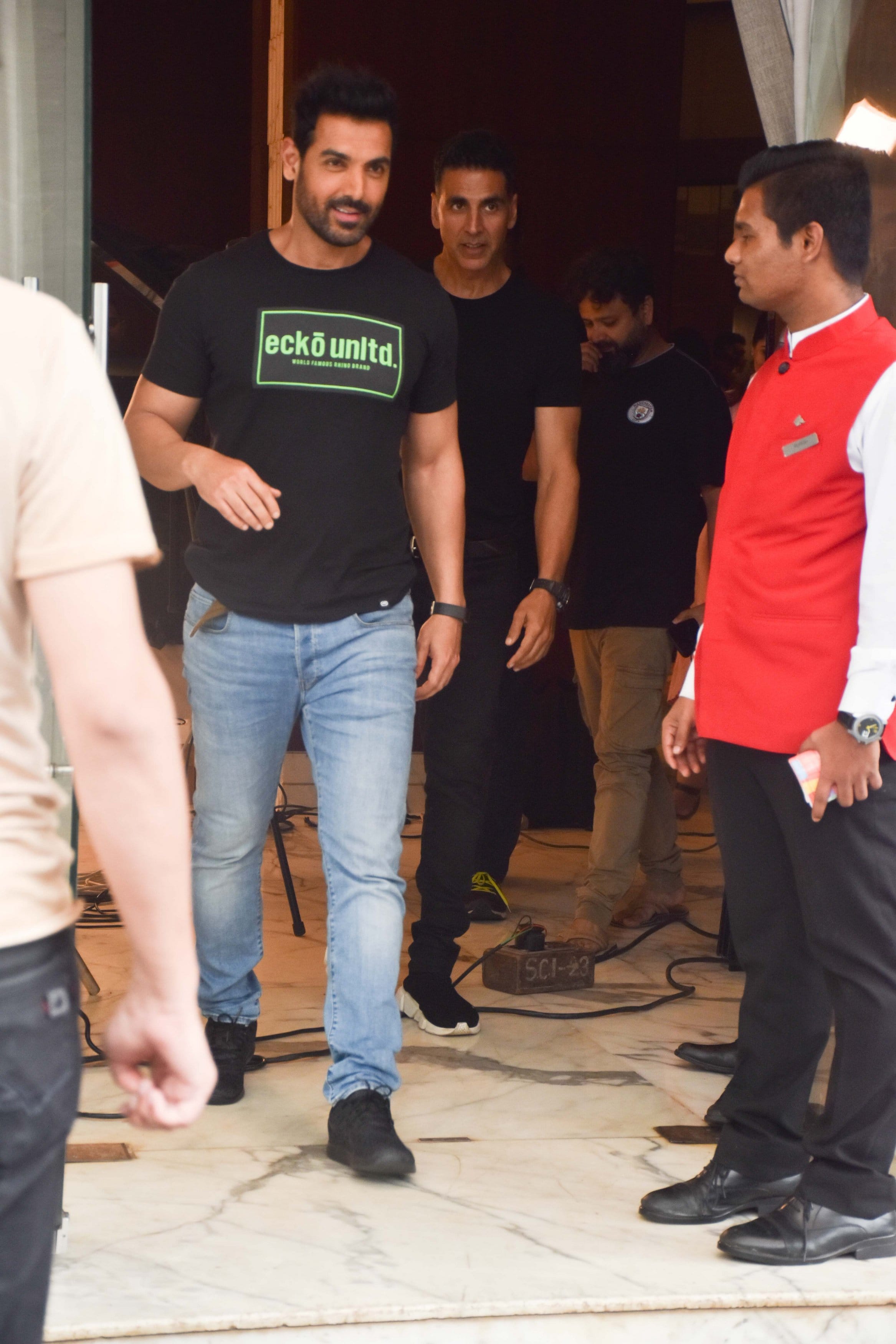 John Abraham and Akshay Kumar video viral before release Batla House and Mission Mangal
