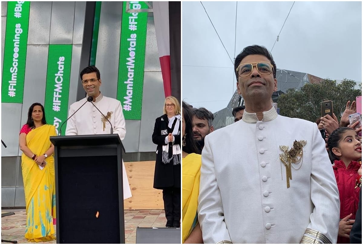 before independence day Karan Johar Unfurls Tiranga at Indian Film Festival Melbourne