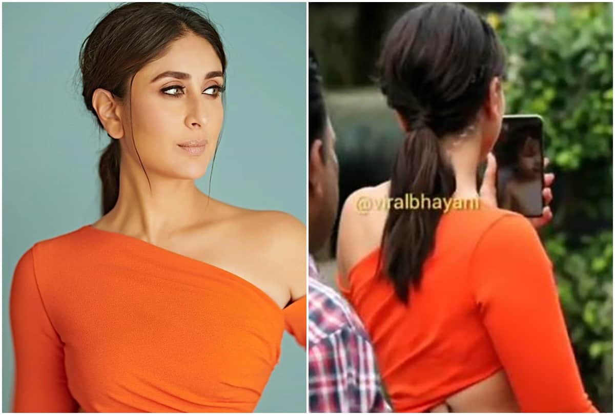 Kareena Kapoor Khan was seen video calling son Taimur from the sets of Dance India Dance in Mumbai