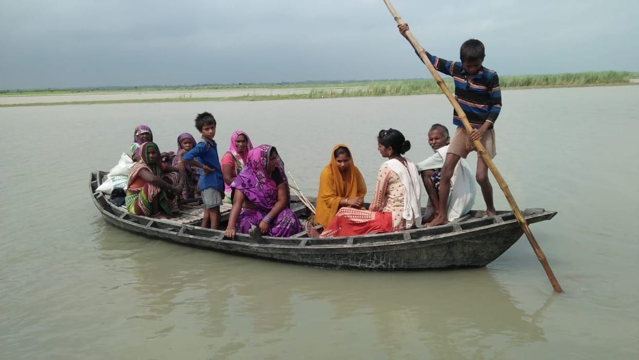 Saryu water level increase, villagers are in fear