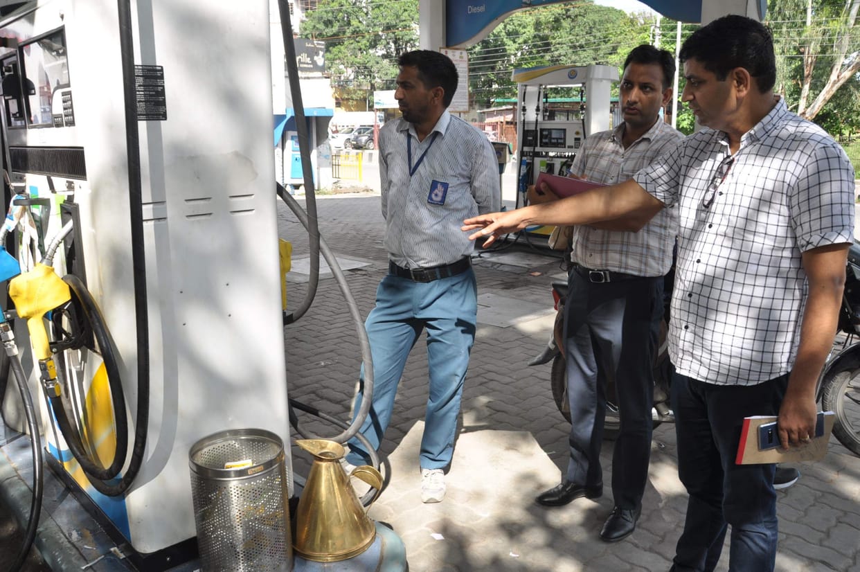 230 meters of petrol, there was not a drop in the tank