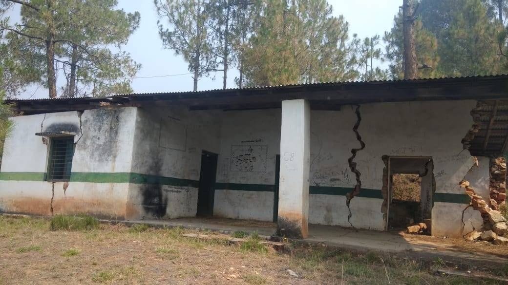 Classes run in one room of the panchayat house