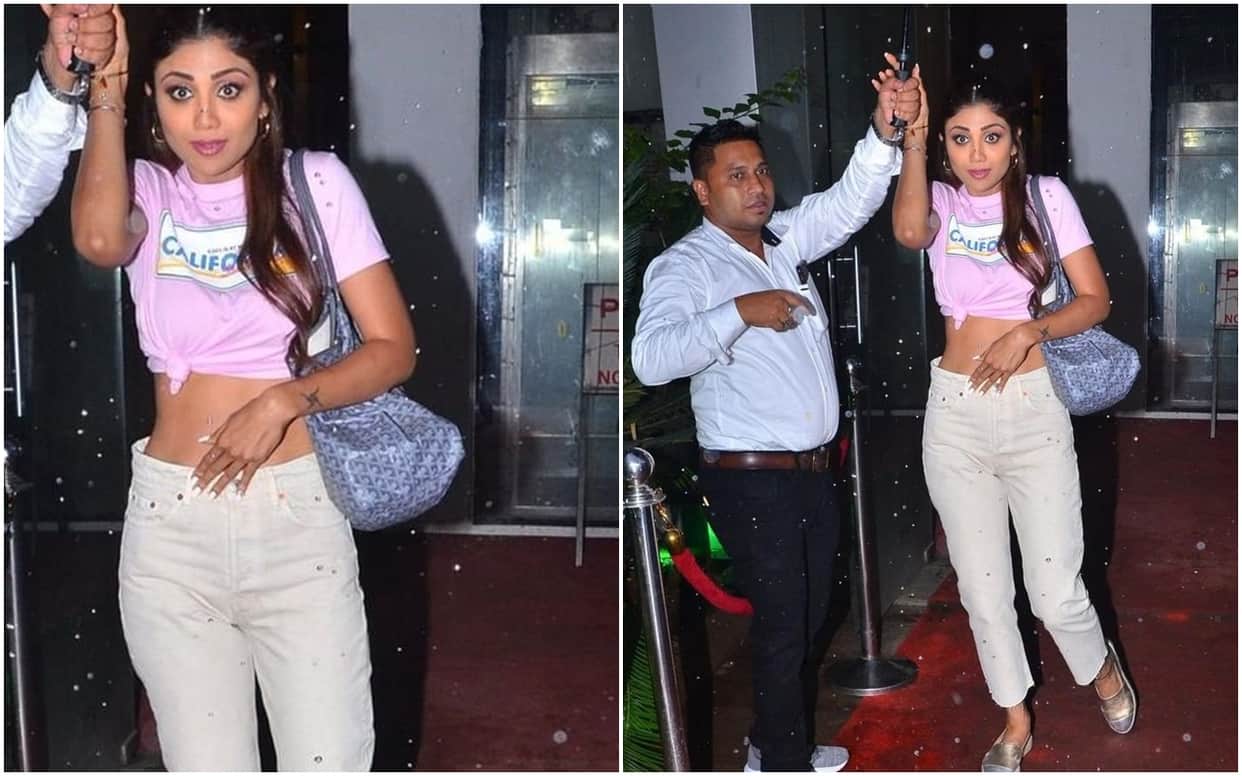 Shilpa Shetty Adjusting Her loose Jeans and she Gets Trolled by users