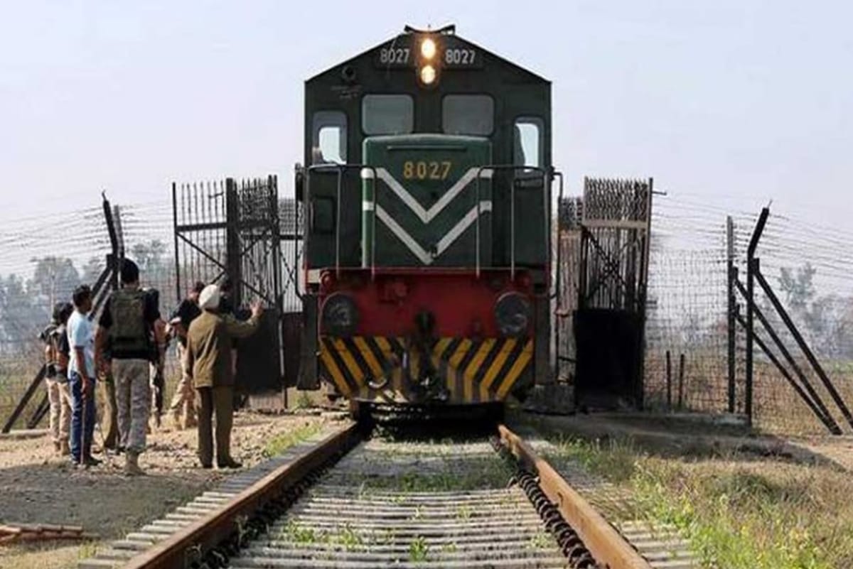 Thar Express carrying 165 passengers is standing on Munabao station, custom dept doing checking