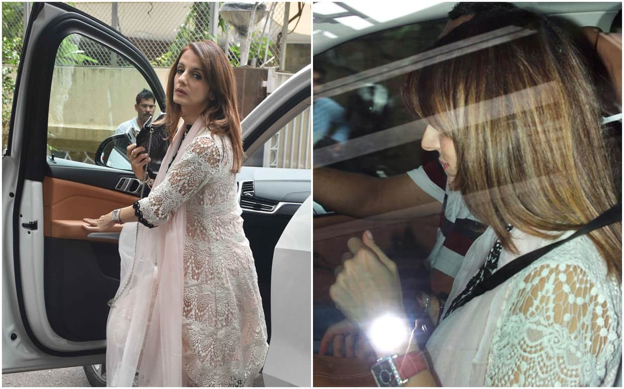 Sussanne Khan Rajesh Roshan Spotted at late J Om Prakash residence