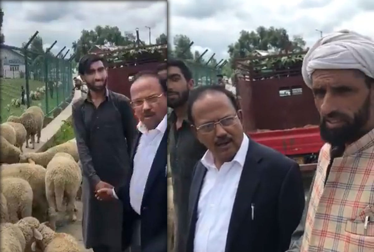nsa ajit doval in kashmir valley, latest photo and visuals of kashmir, latest news of kashmir