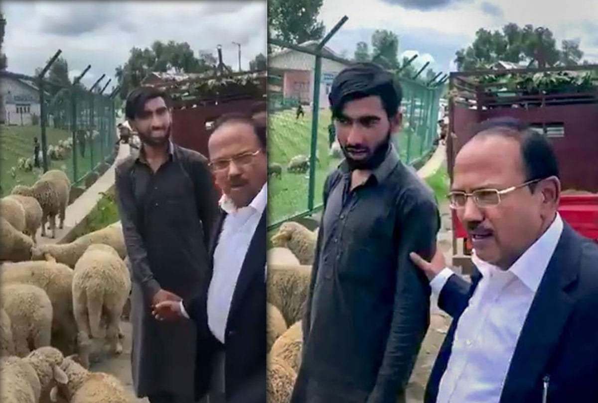 nsa ajit doval in kashmir valley, latest photo and visuals of kashmir, latest news of kashmir