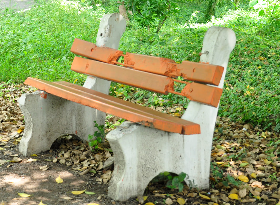 Company Bagh was in disrepair, the lake has been dry for years