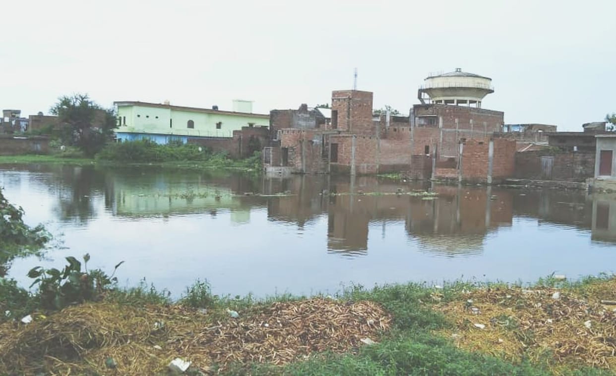 Hazari Prasad Ward is struggling with bad roads and waterlogging