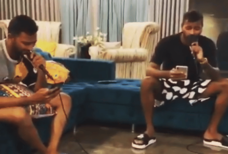 hardik pandya and his brother krunal sang dhanush kolaveri di