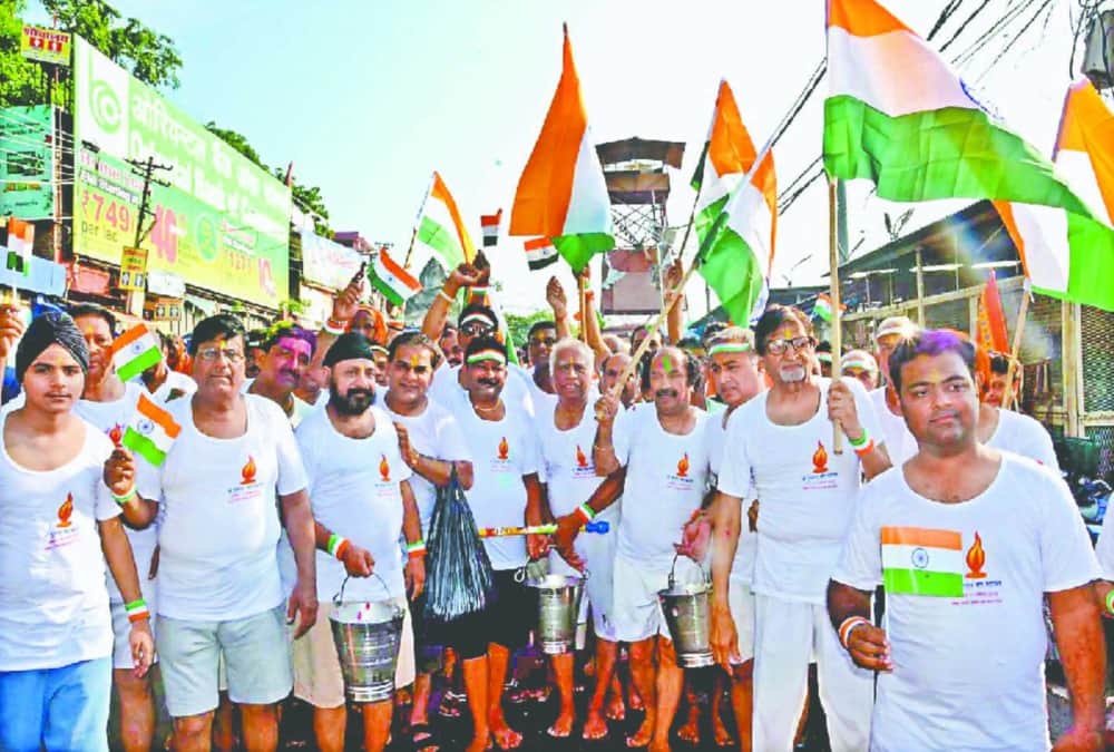Historical multan jyot festival 2019 celebrate with milk Holi in ganga  at haridwar