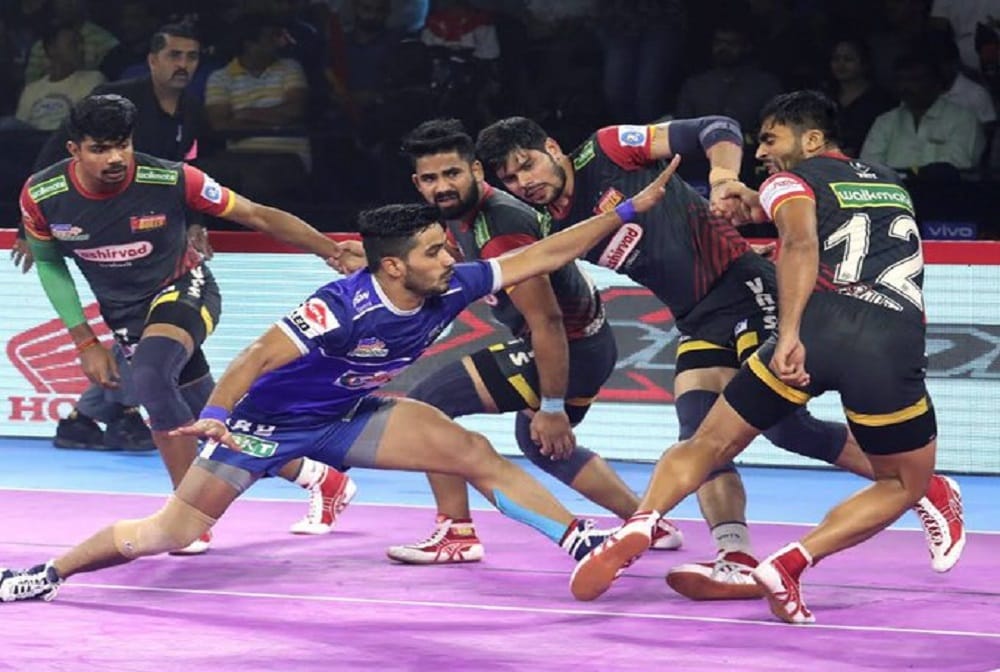 pro kabaddi: haryana steelers vs bengaluru bulls, telugu titans vs gujarat fortunegiants report