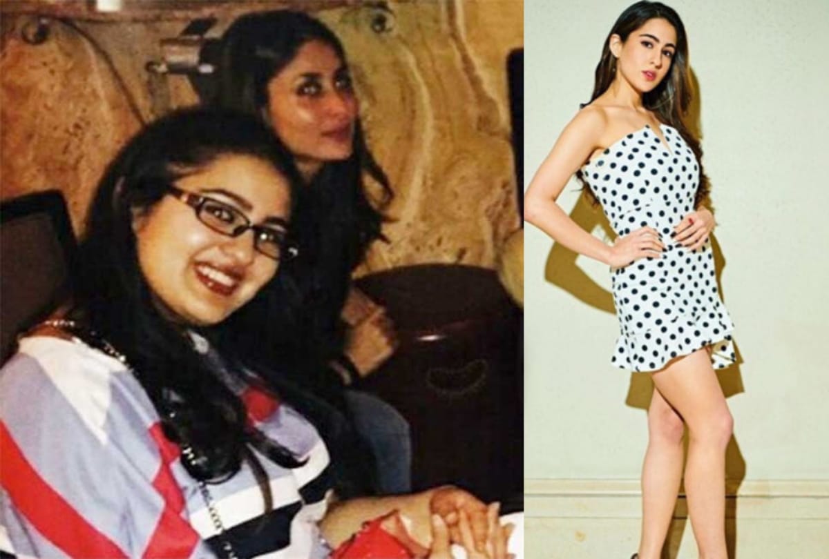Sara Ali Khan before after pics of weight loss journey