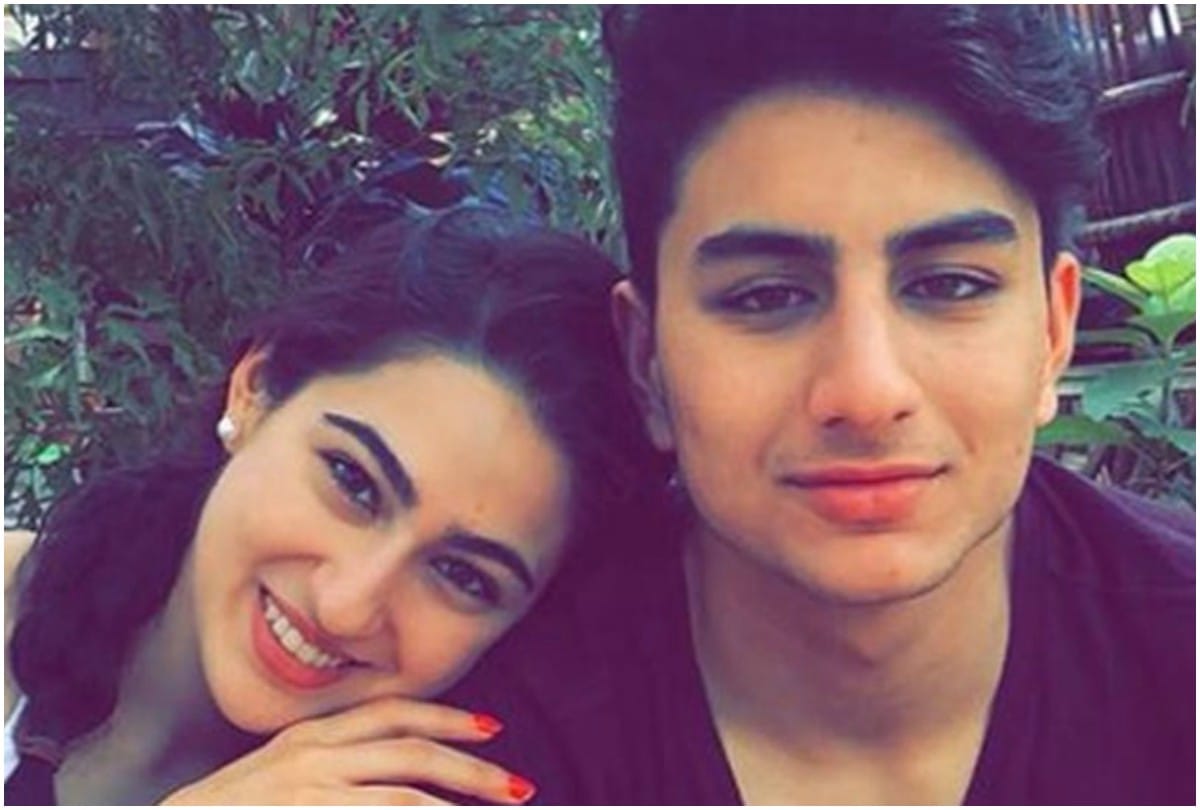 Sara Ali Khan picture with brother Ibrahim Ali Khan after workout session includes dog Fuffy