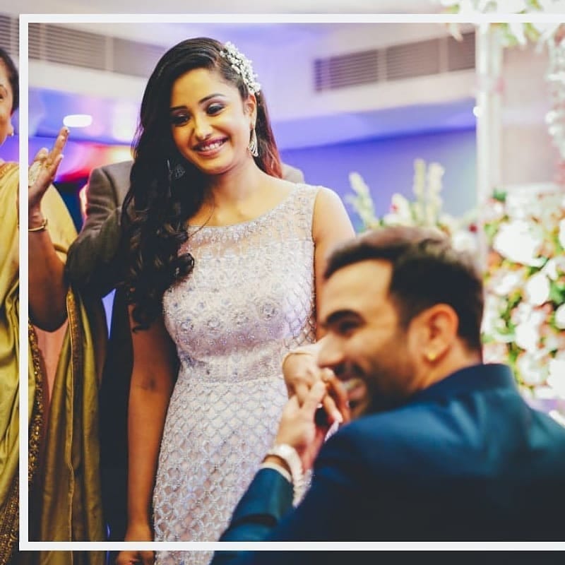 Tina Philip got engaged with actor boyfriend Nikhil Sharma in delhi