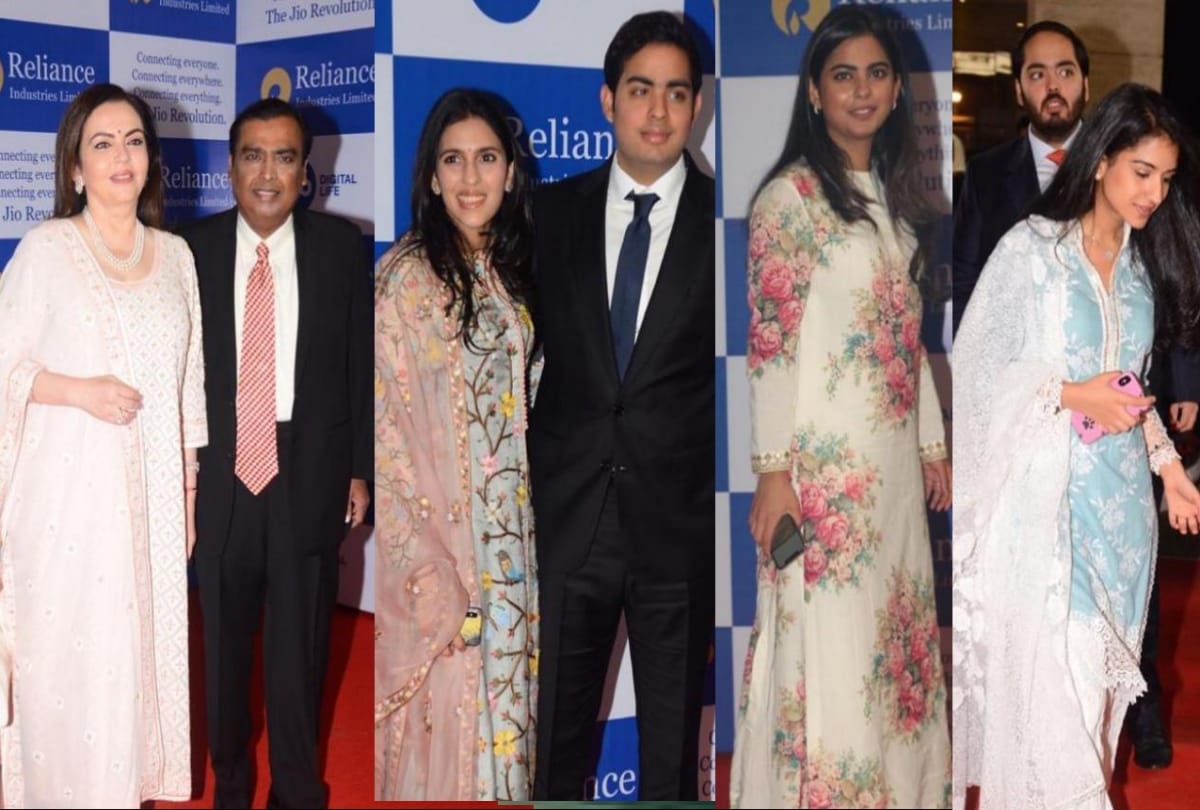 Reliance AGM: Nita Ambani Isha Ambani and Shloka redefine elegance in floral outfits See Pictures