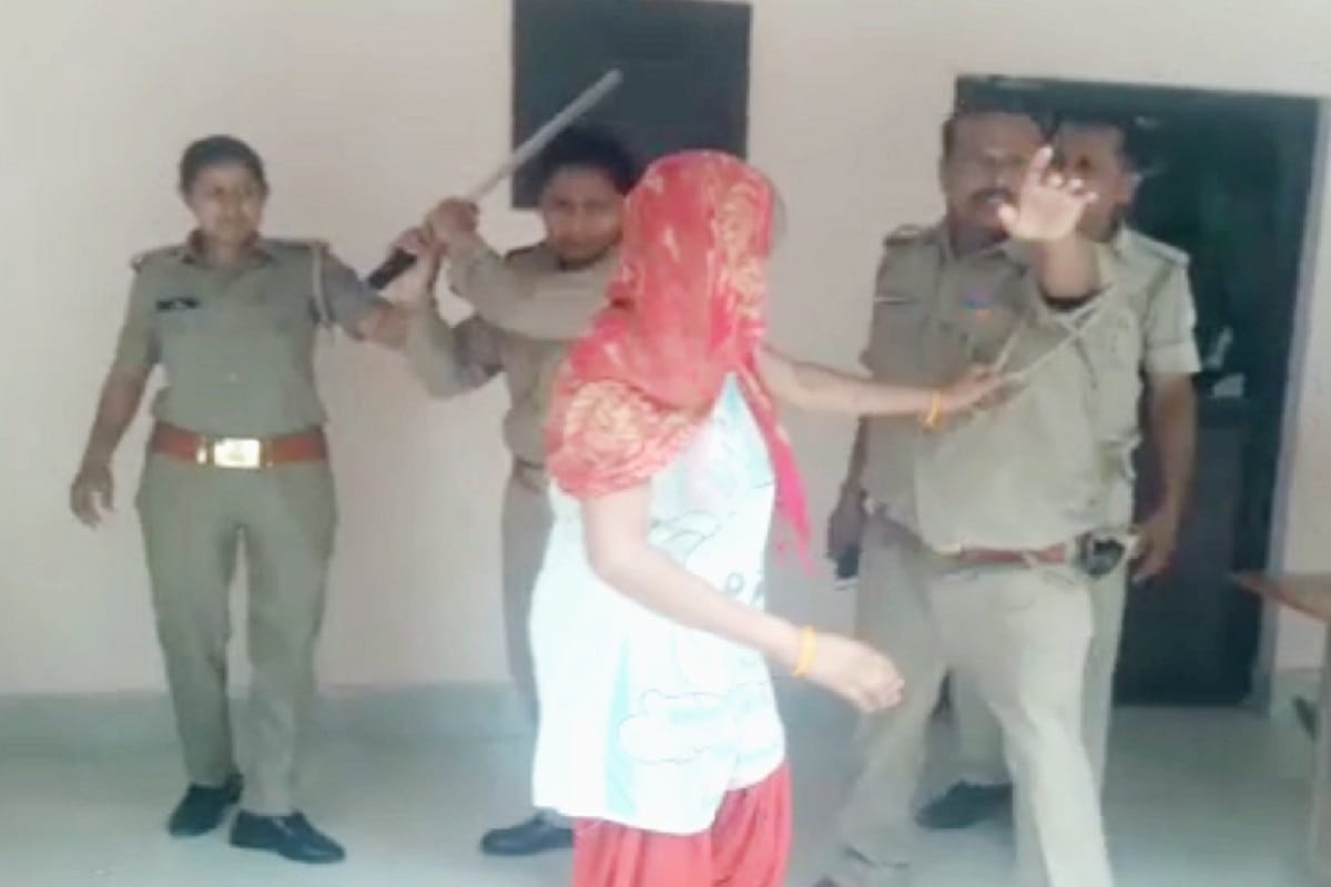 Ruckus of women in police station after arrested a young man at Baghpat district