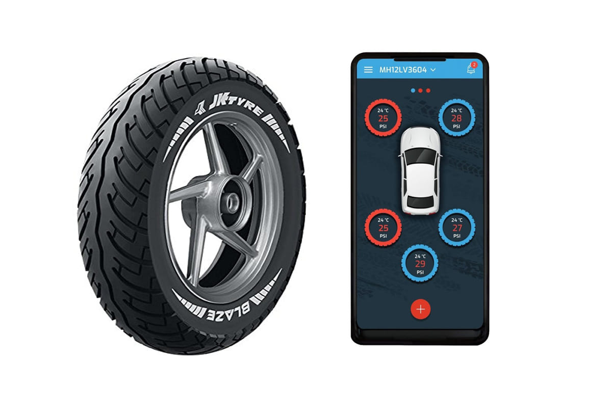 Jk tyre launches smart tyre monitors real time tyre pressure and temperature