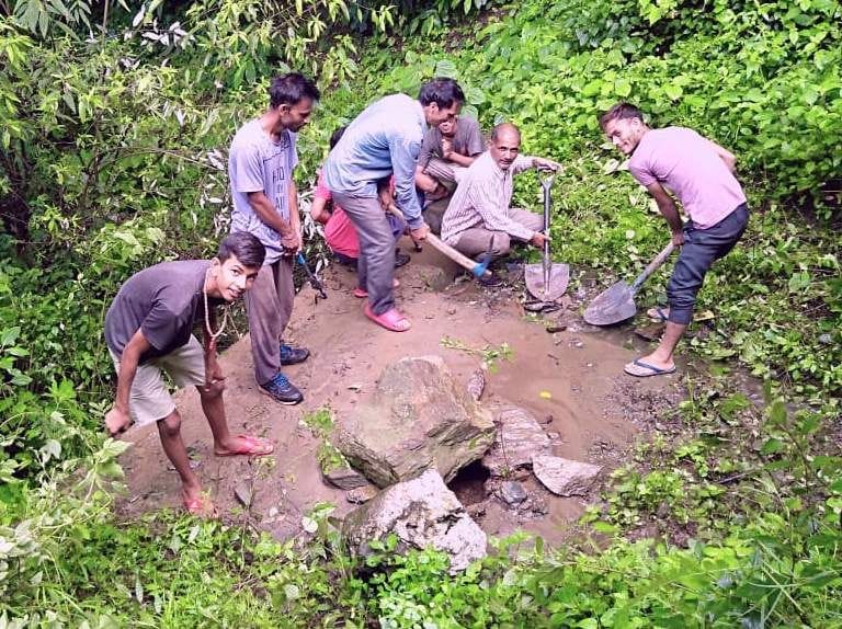 Water corporation did not care, people improved drinking water line