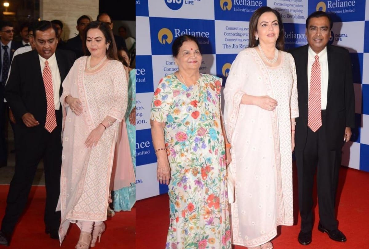 Reliance AGM: Nita Ambani Isha Ambani and Shloka redefine elegance in floral outfits See Pictures