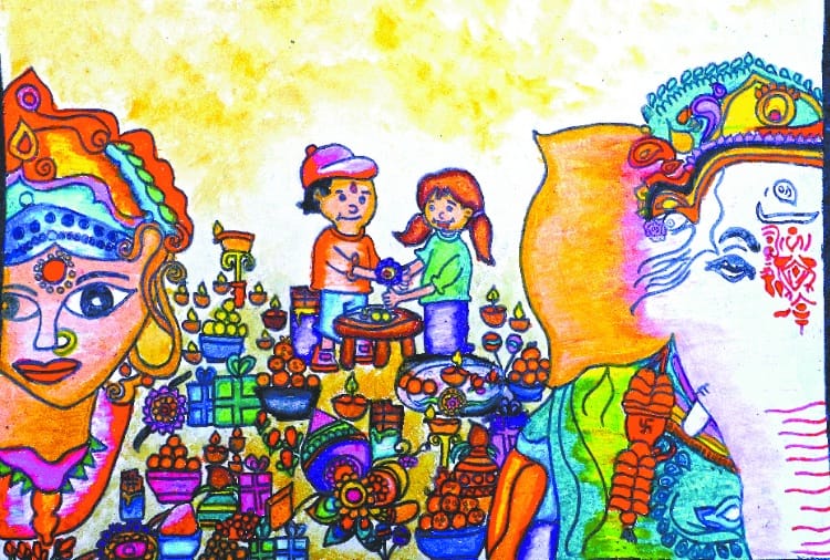 Amar Ujala Painting Competition on Rakshabandhan Theme