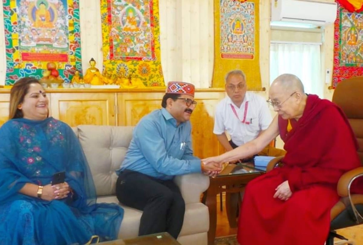 Bodh dharamguru dalailama in manali for two days