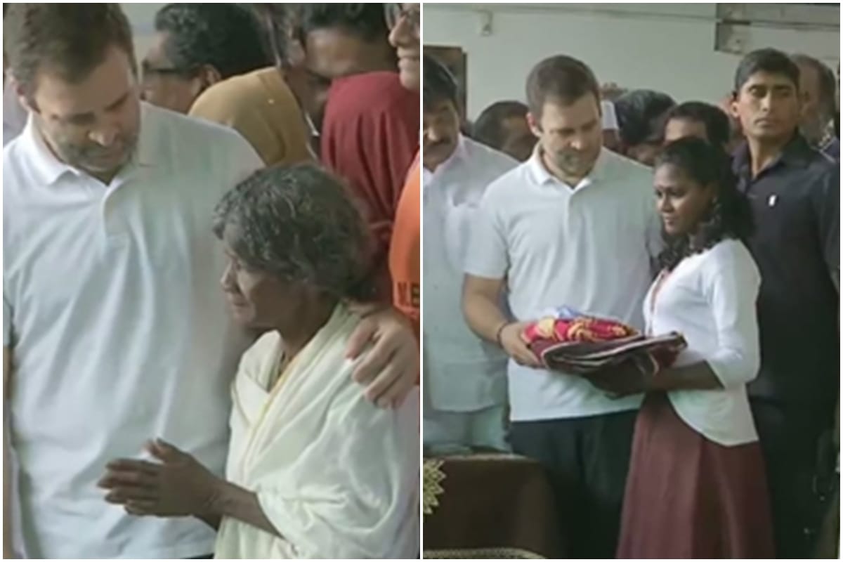 Rahul Gandhi meets and distributes relief material to Wayanad people and appeal people to do so