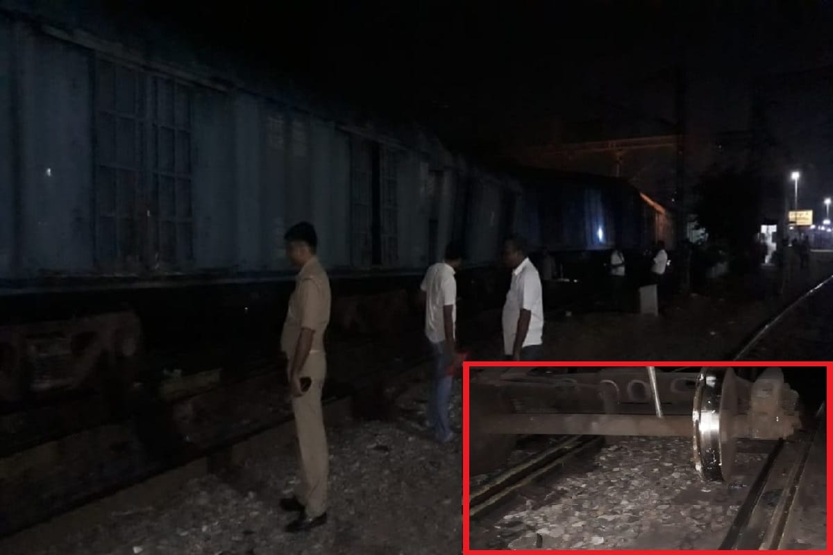 Three bins of the goods train derailed at Saharanpur district