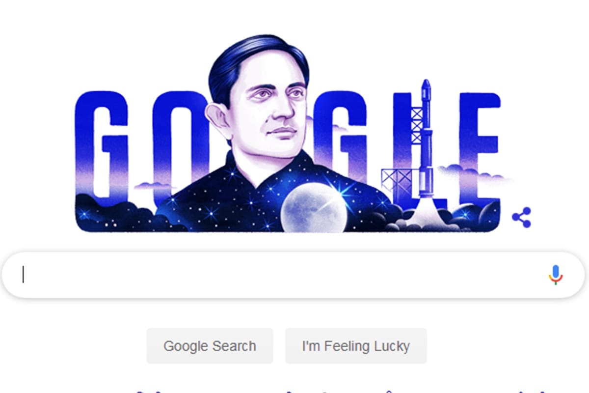 Google Doodle Scientist and ISRO founder Vikram Sarabhai on his 100th Birthday