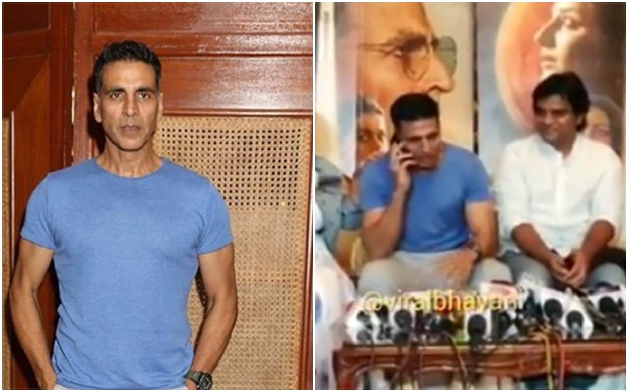 Akshay Kumar picks up reporter phone and answers back During mission mangal Promotion