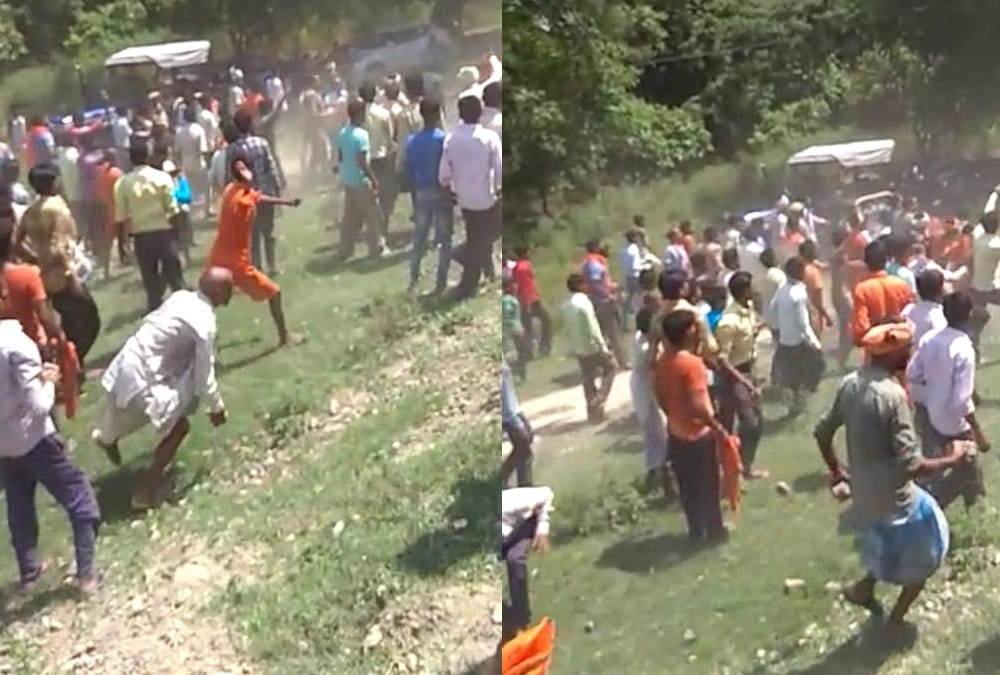 Clash between two community in Sitapur.