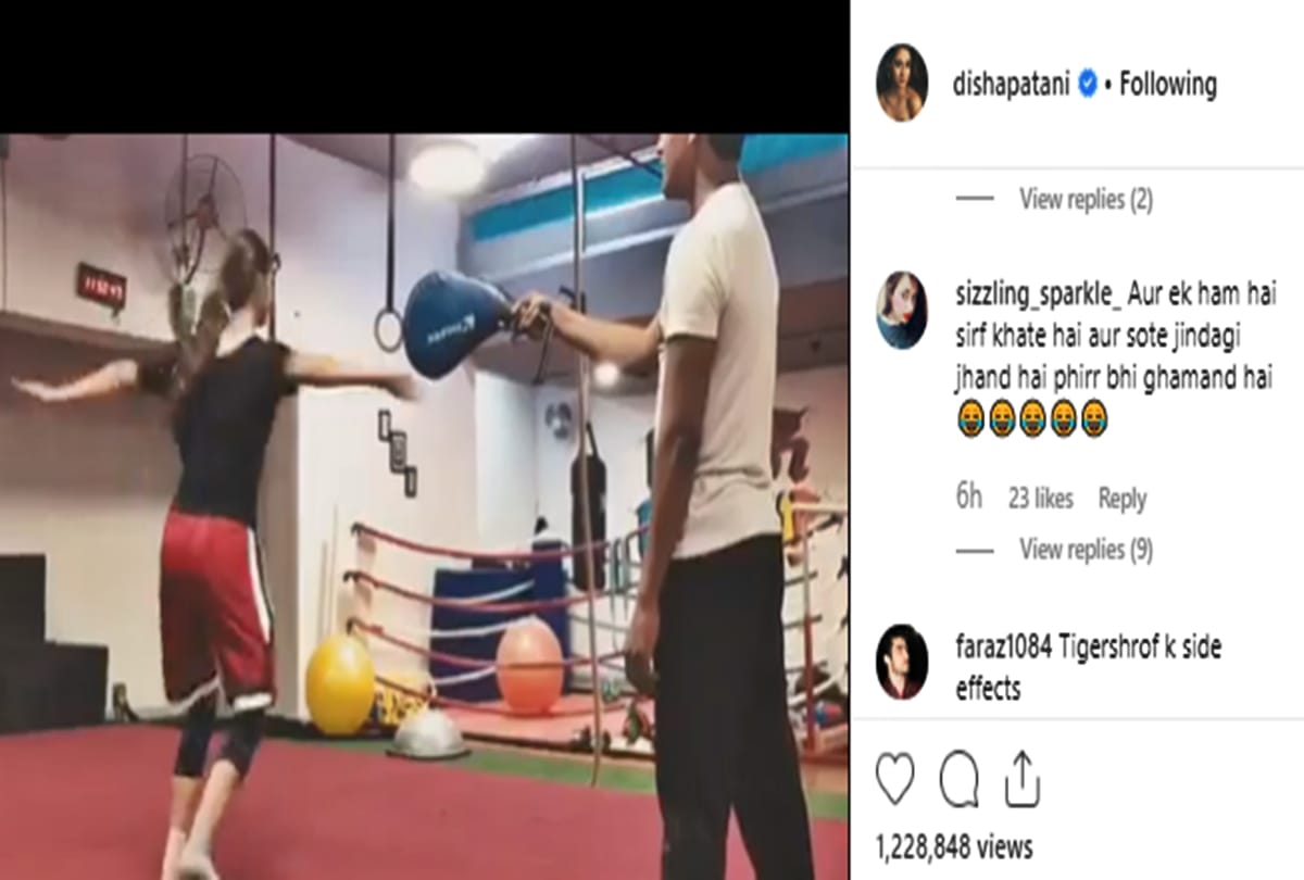 Disha Patani instagram stunt video and users Reaction is Viral