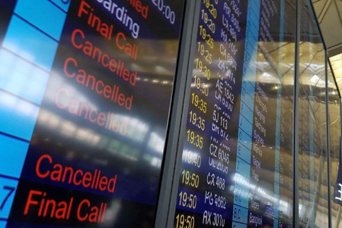 Hong Kong International airport cancels all departing flights due to protest
