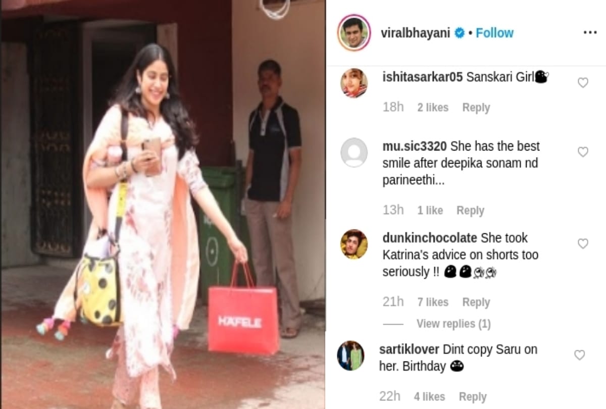 Janhvi Kapoor hits the gym in elegant salwar suit