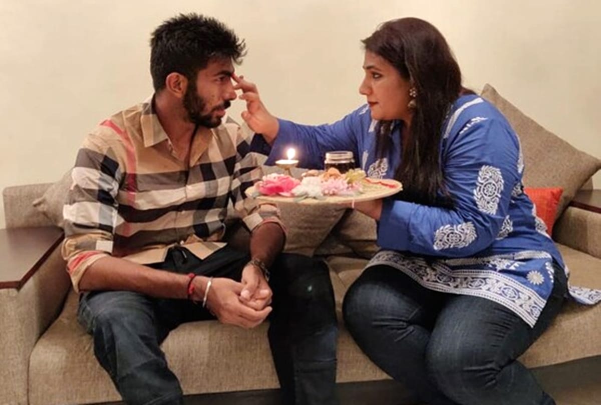 Cricketer Jasprit Bumrah Celebrates Raksha Bandhan Early Due To odi series