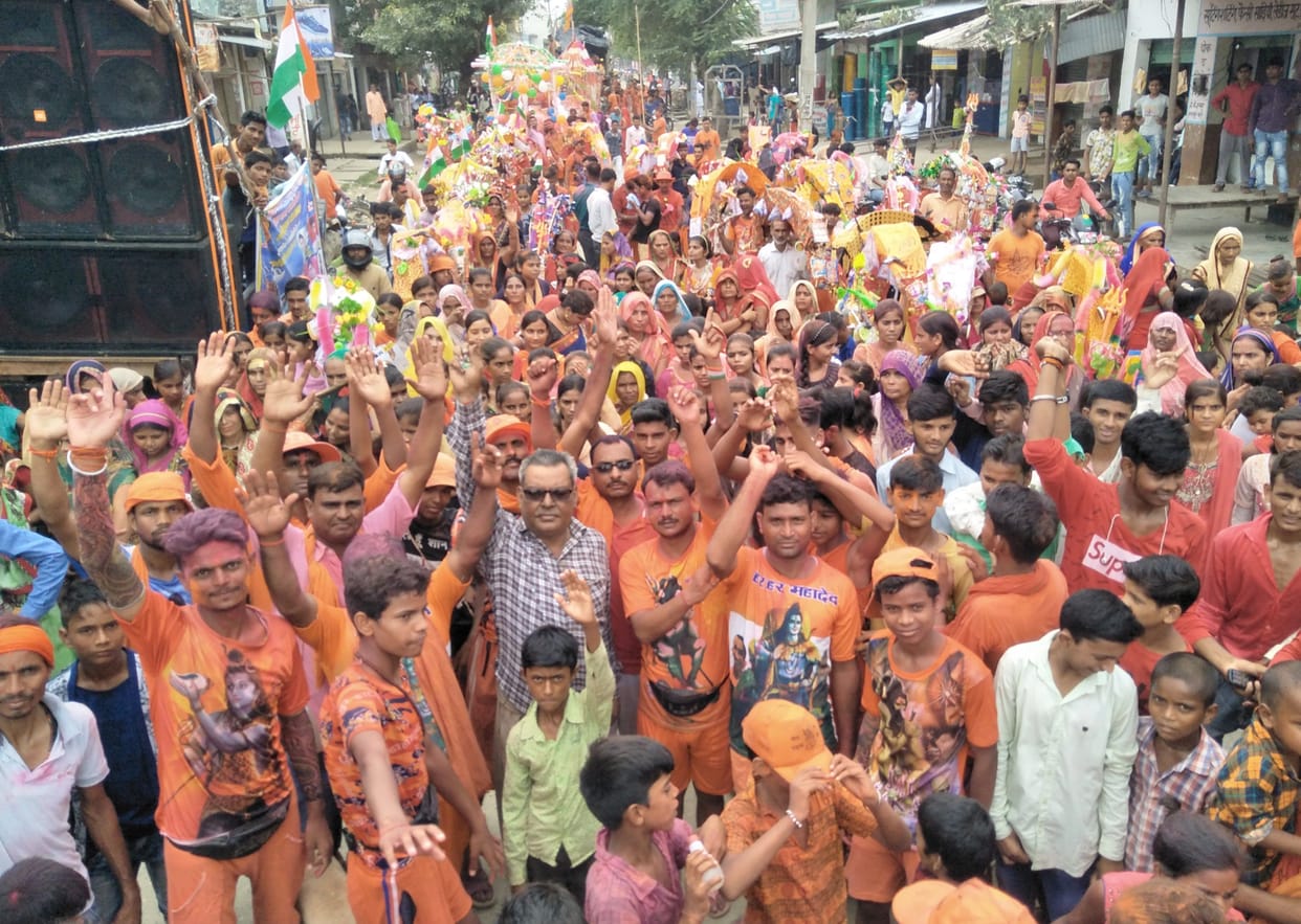kanwad yatra in sambhal
