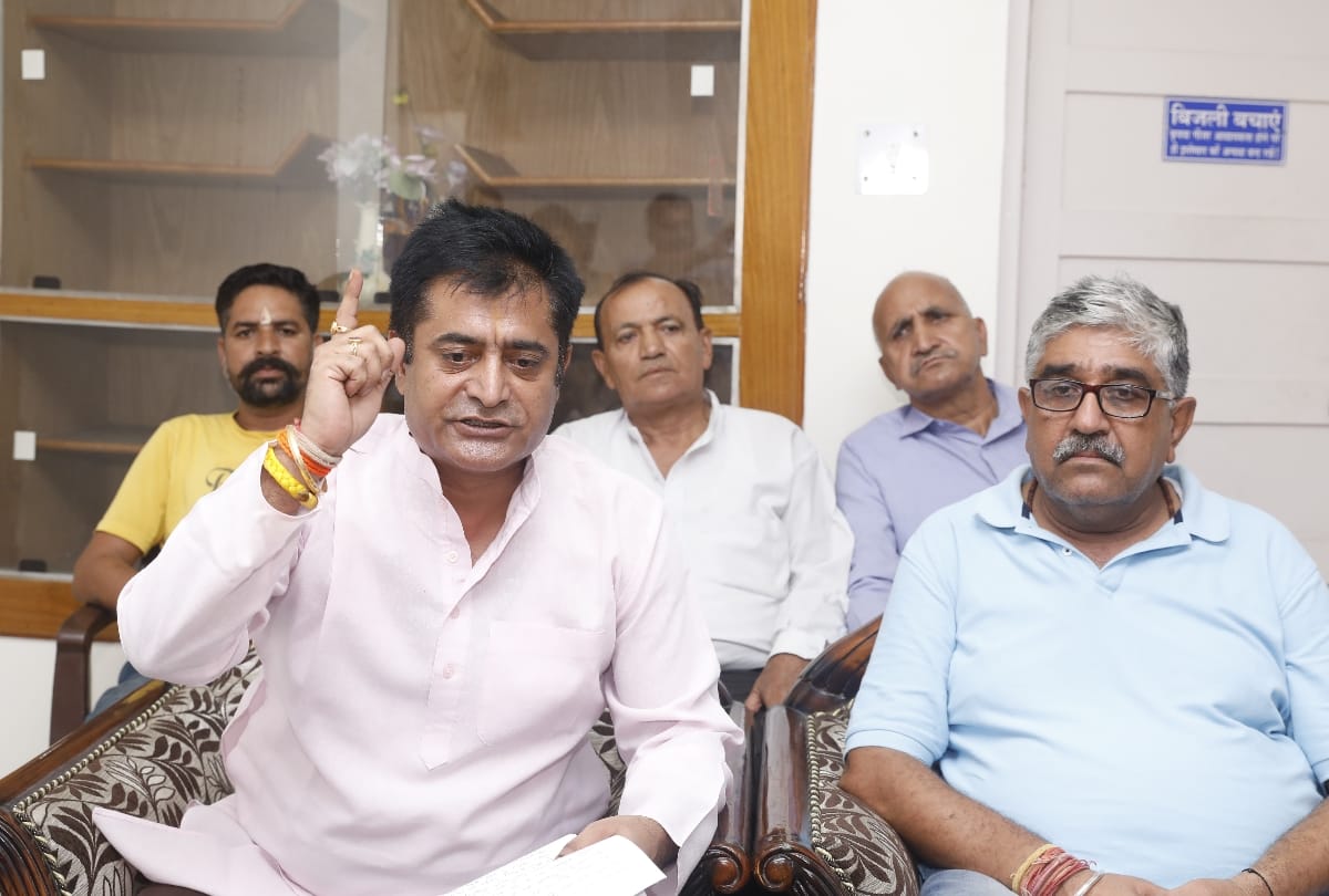 MLA congress Satpal Raizada Press conference in Una Himachal pradesh