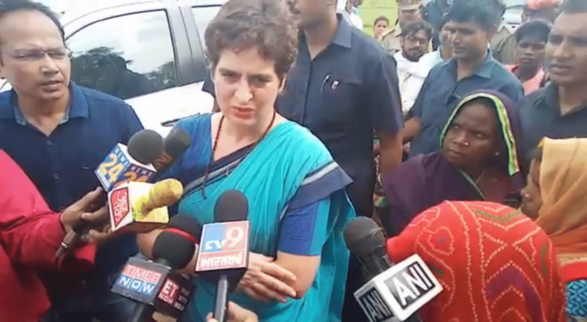 priyanka gandhi statesman on artical 370 jammu kashmir in sonbahdra
