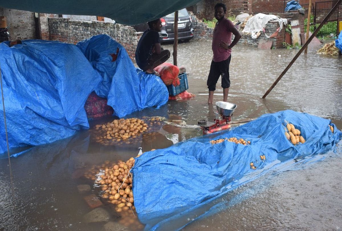 heavy rain in kasganj