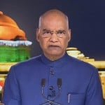 स्वतंत्रता दिवस की पूर्व संध्या पर राष्ट्र के नाम संबोधन देते राष्ट्रपति कोविंद