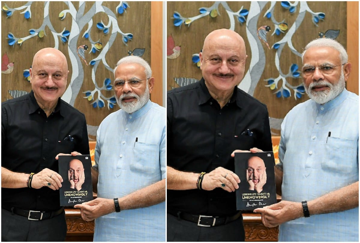 Anupam Kher meets PM Modi and gift his autobiography