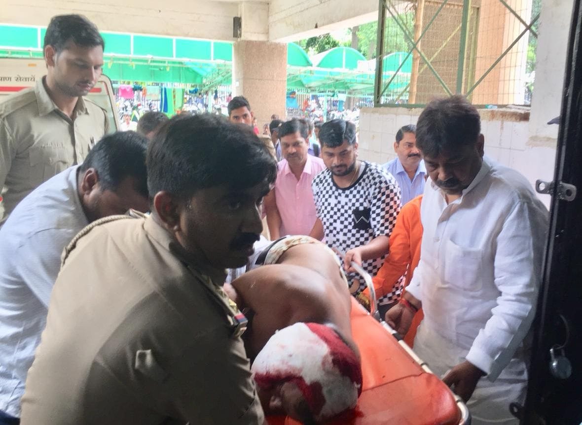 Gas cylinder burst on road, three injured including BJP district president