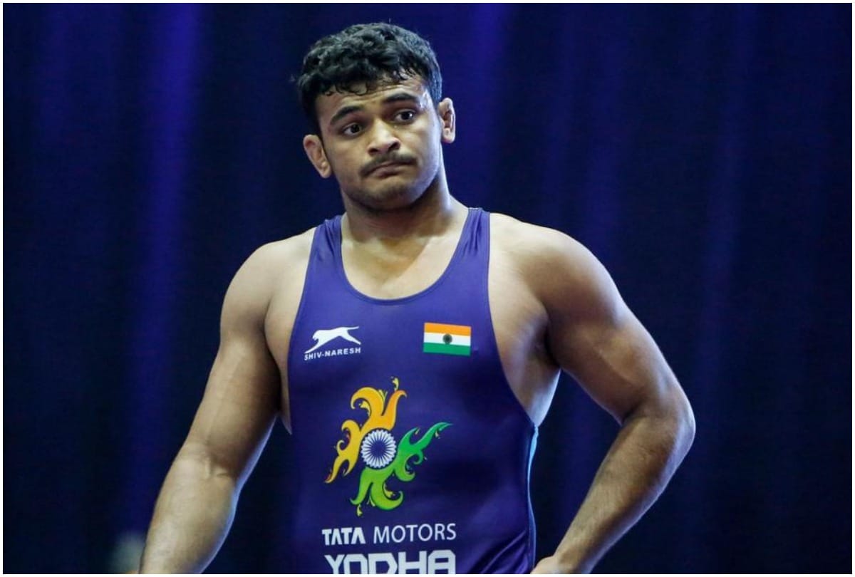 Tokyo Olympics Deepak Punia goes down to Myles Amine of San Marino in their 86kg wrestling