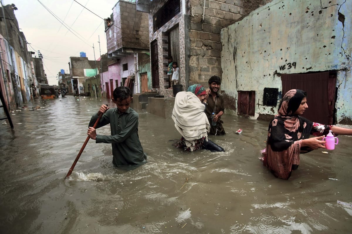 Heavy Monsoon rains spread havoc in Karachi Pakistan