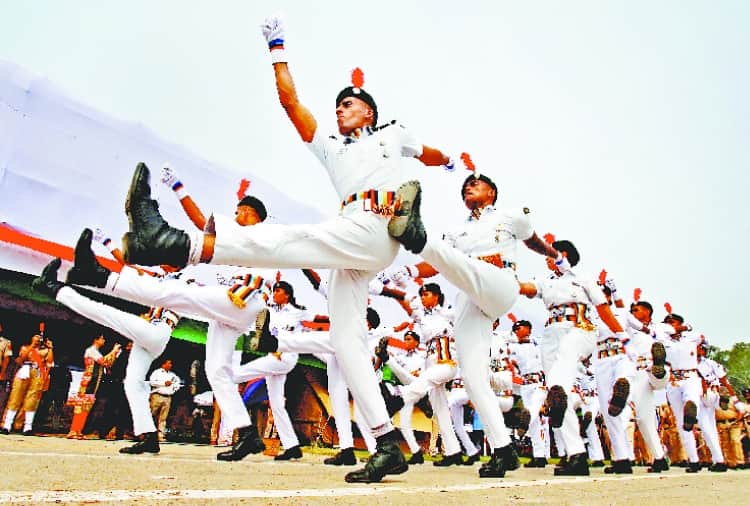 73th Independence Day 2019 Celebration Reharsal in Prade Ground Chandigarh