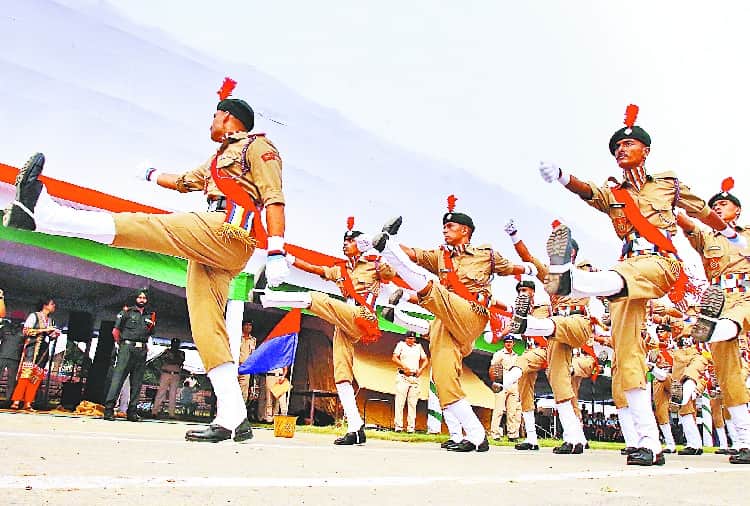 73th Independence Day 2019 Celebration Reharsal in Prade Ground Chandigarh