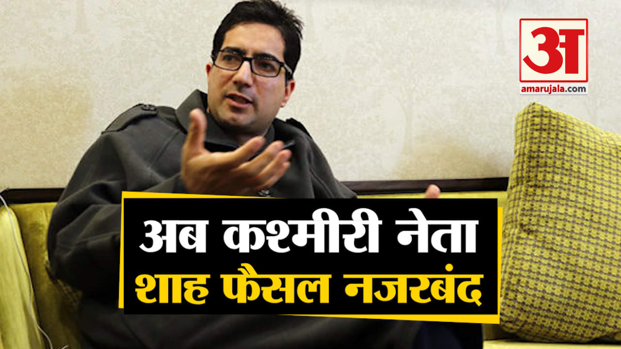 शाह फैसल को हिरासत में लिया