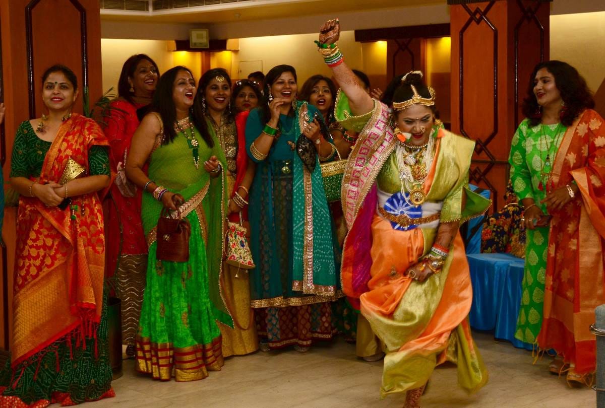 womens shows talent at amar ujala maa tujhe salam teej queen competition